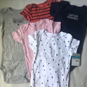 Carter’s Five Piece Nautical Onsies